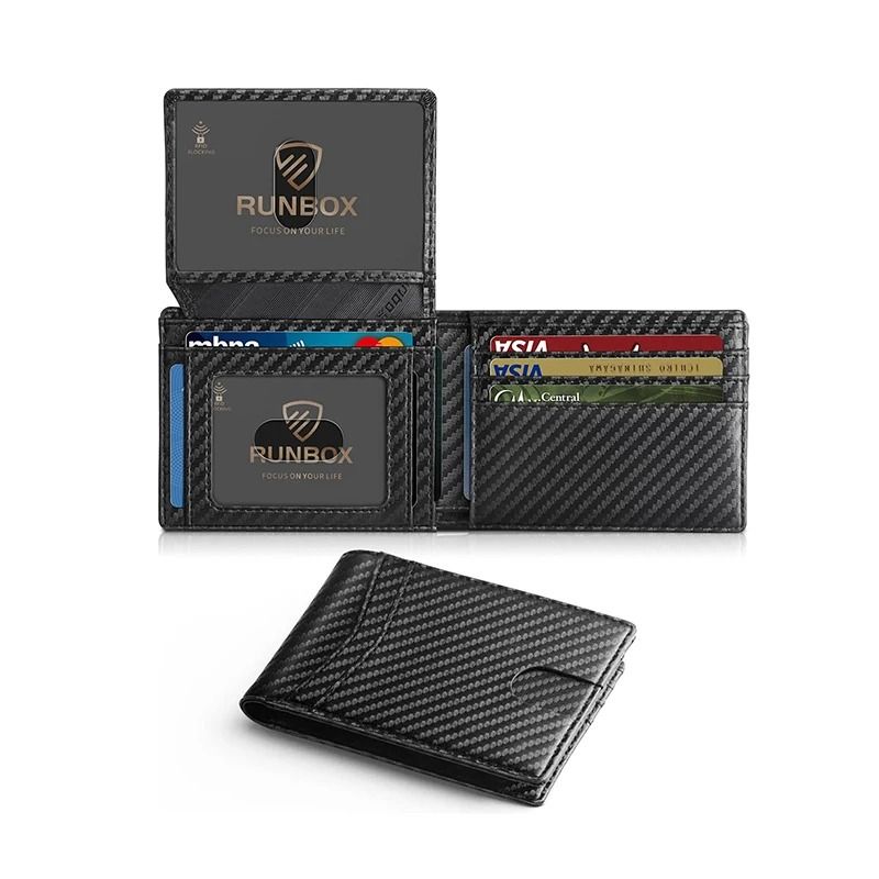Mens Ultra Thin Rfid Leather Wallet With ID Window And Multi Card Slots 7