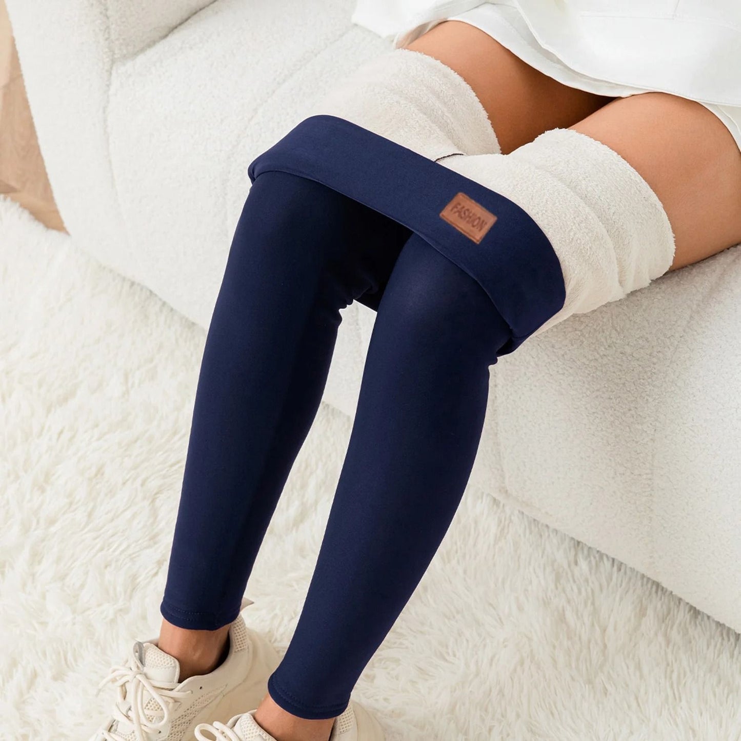 High Waist Winter Thermal Leggings For Women With Thick Velvet Lining 8