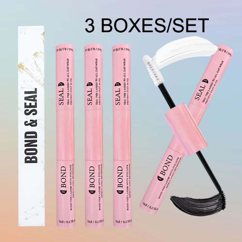 Lash Bond And Seal Kit Super Strong Hold Eyelash Glue With Remover Tweezers For DIY Lash Extensio 8