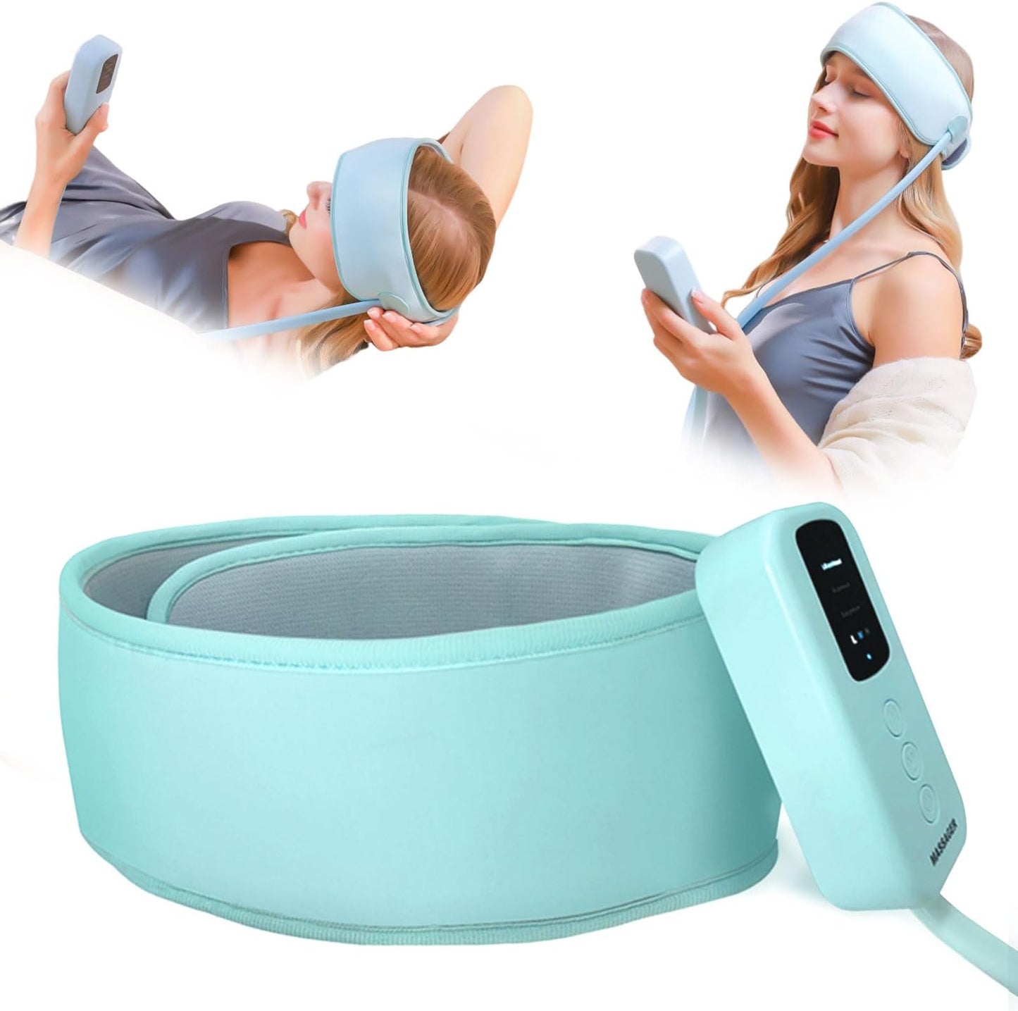 Air Compression Head Massager, Sleep Aid Scalp Instrument, Airbag Wrapping Cap, Relaxation, Rechargeable Use