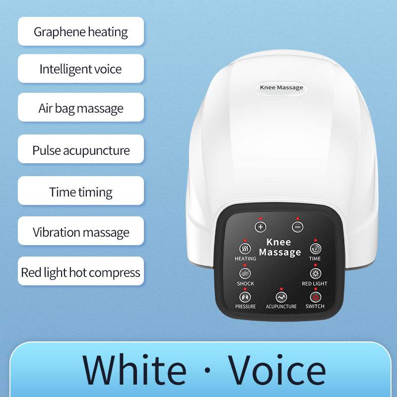 Heated Knee Compress, Wireless Vibrating Knee Massager, Joint Pain Relief