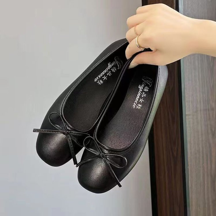 Spring Summer New Arrival Evening Breeze Flats, Elegant Bow-Knot Commuter Versatile Single Shoes