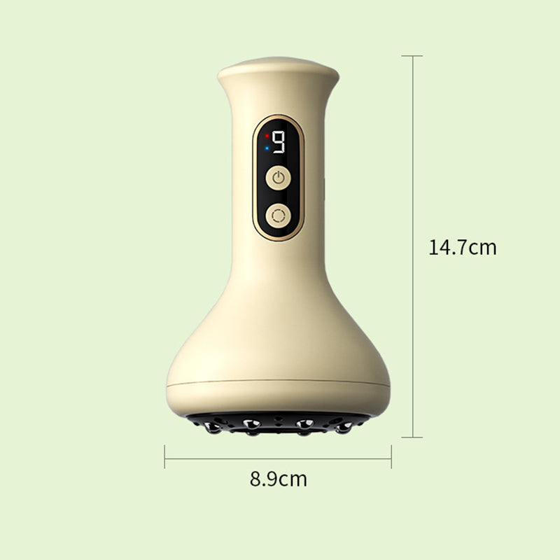 USB Rechargeable Smart Cupping Machine, Vacuum Suction Cup with Hot Compress, Multi-Level Massage for Arm Back Leg