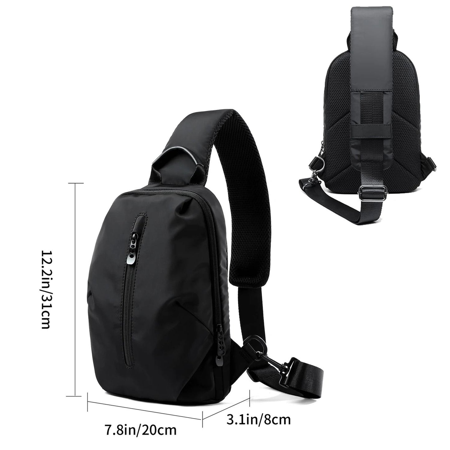 Waterproof Nylon Crossbody Sling Bag 6