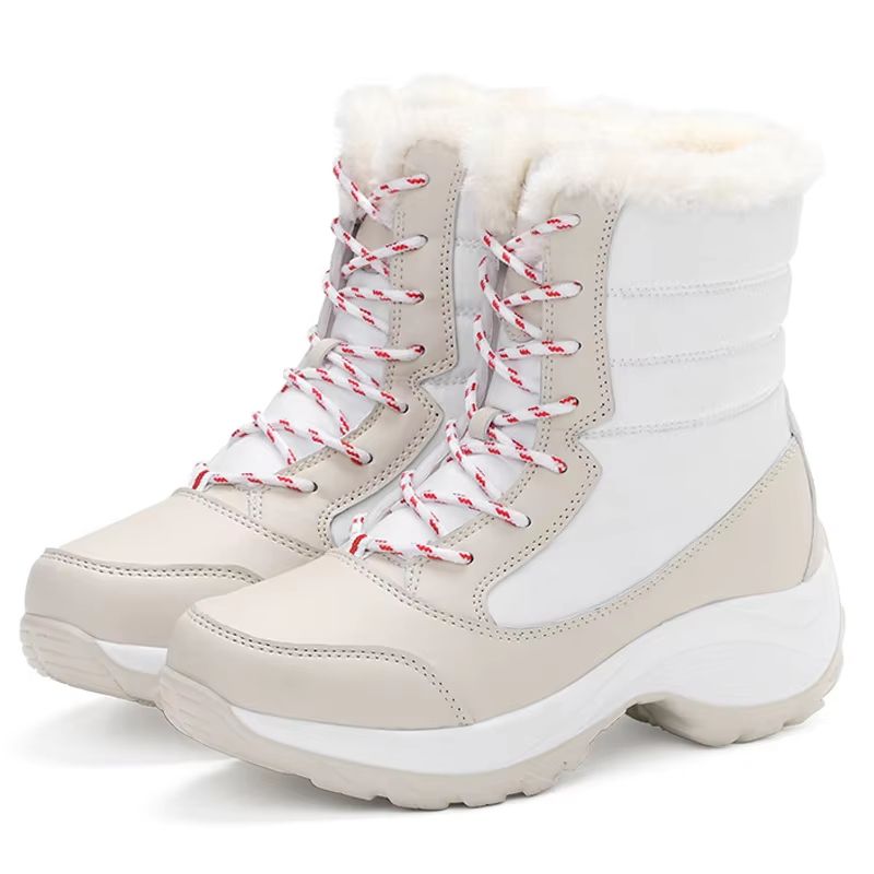 FrostLift Waterproof Wedge Snow Boots Womens FurLined Platform Ankle Thigh High Winter Boots 10