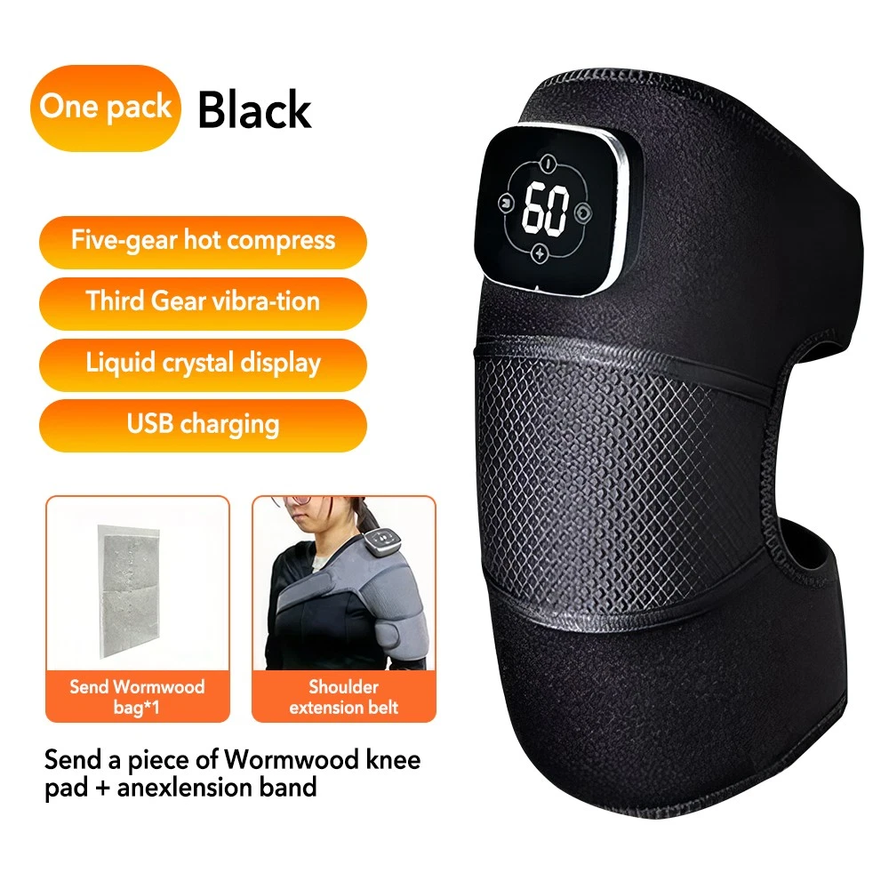 Universal Vibration Knee Warmer, Heated Knee Brace, Shoulder Massage Warmer, Adjustable Joint Pain Relief Device