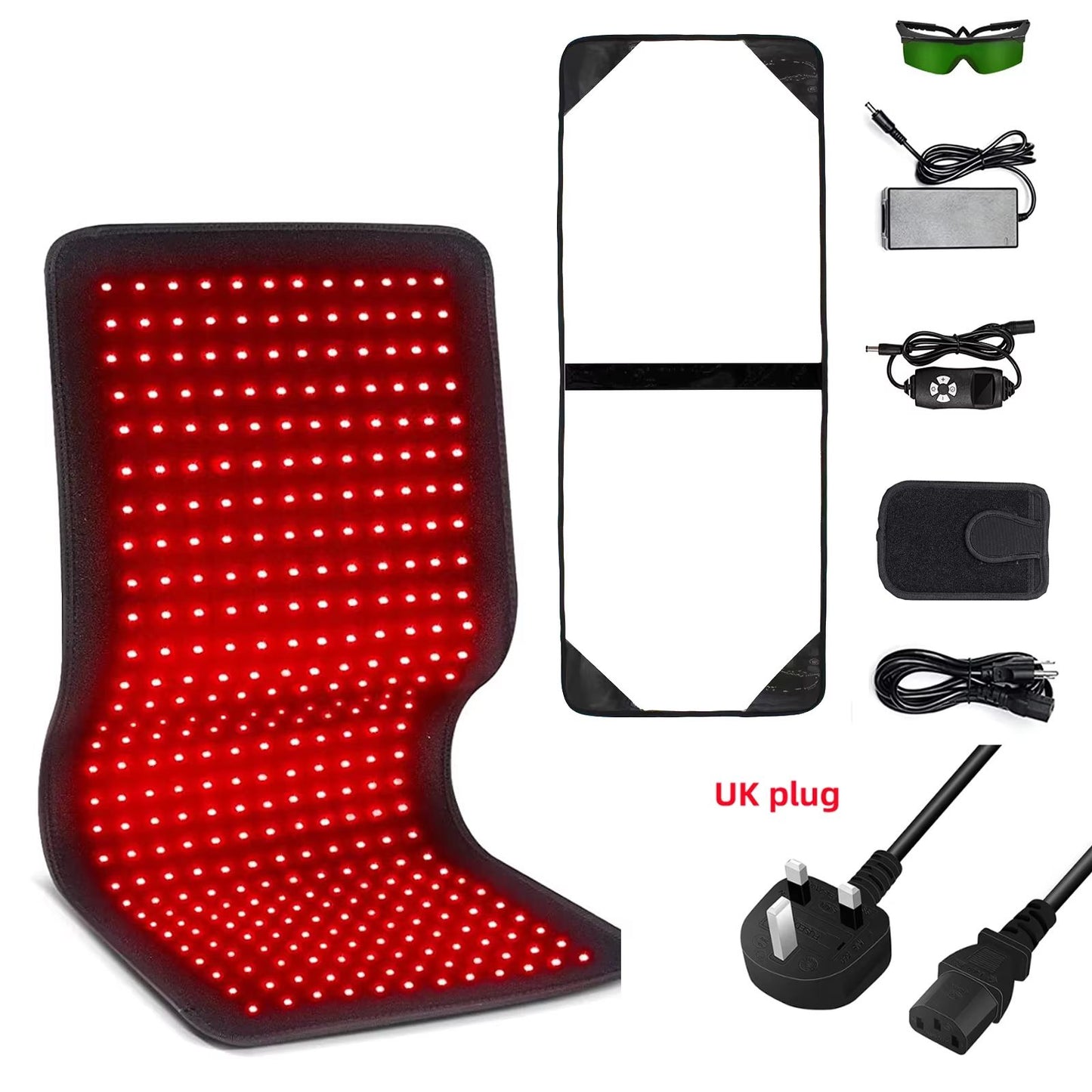 Red Infrared Therapy Belt Wearable LED Heating Pad For Pain Relief And Muscle Recovery 9