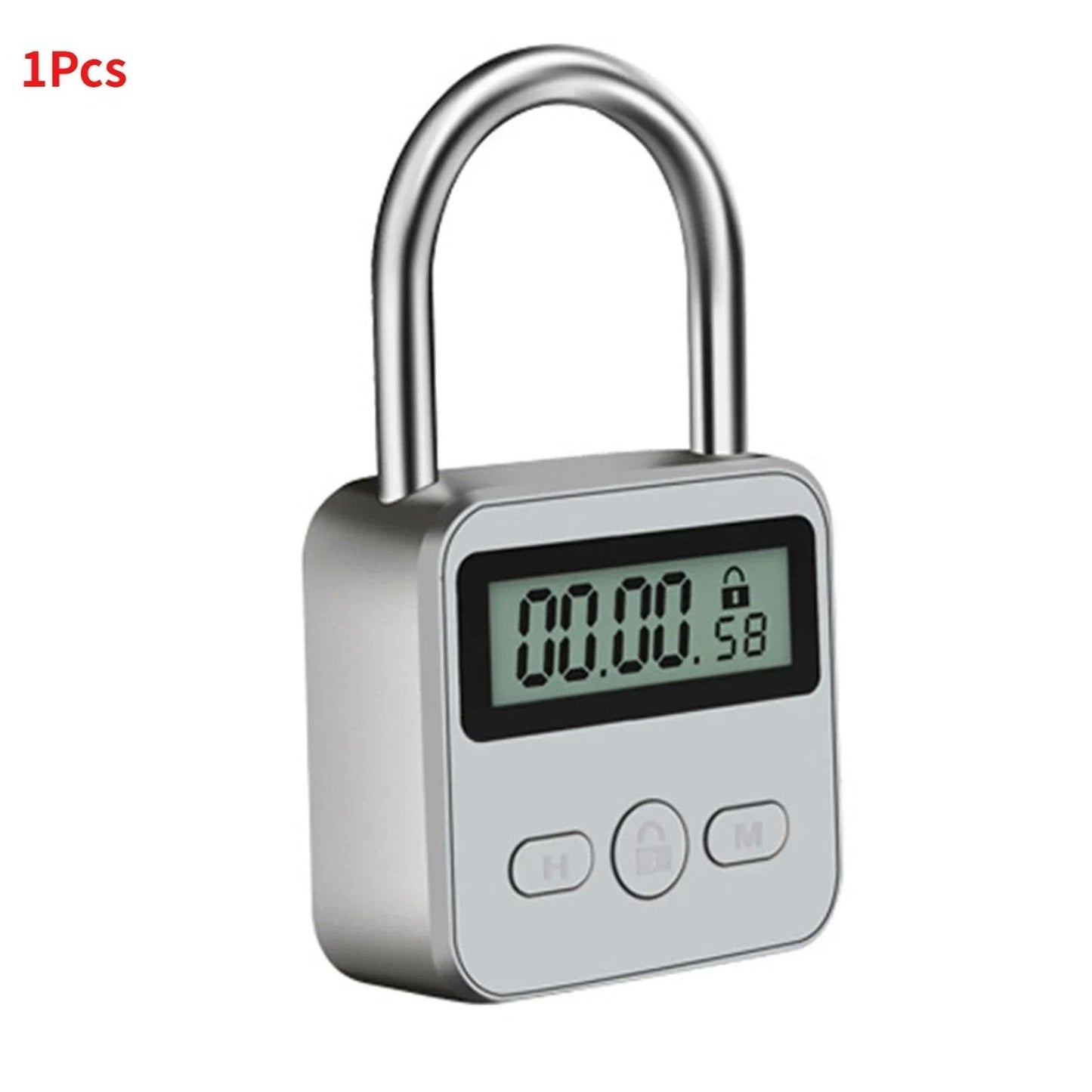 Multifunctional LCD Display Time Lock Waterproof USB Rechargeable Smart Timer Padlock For Travel An 10