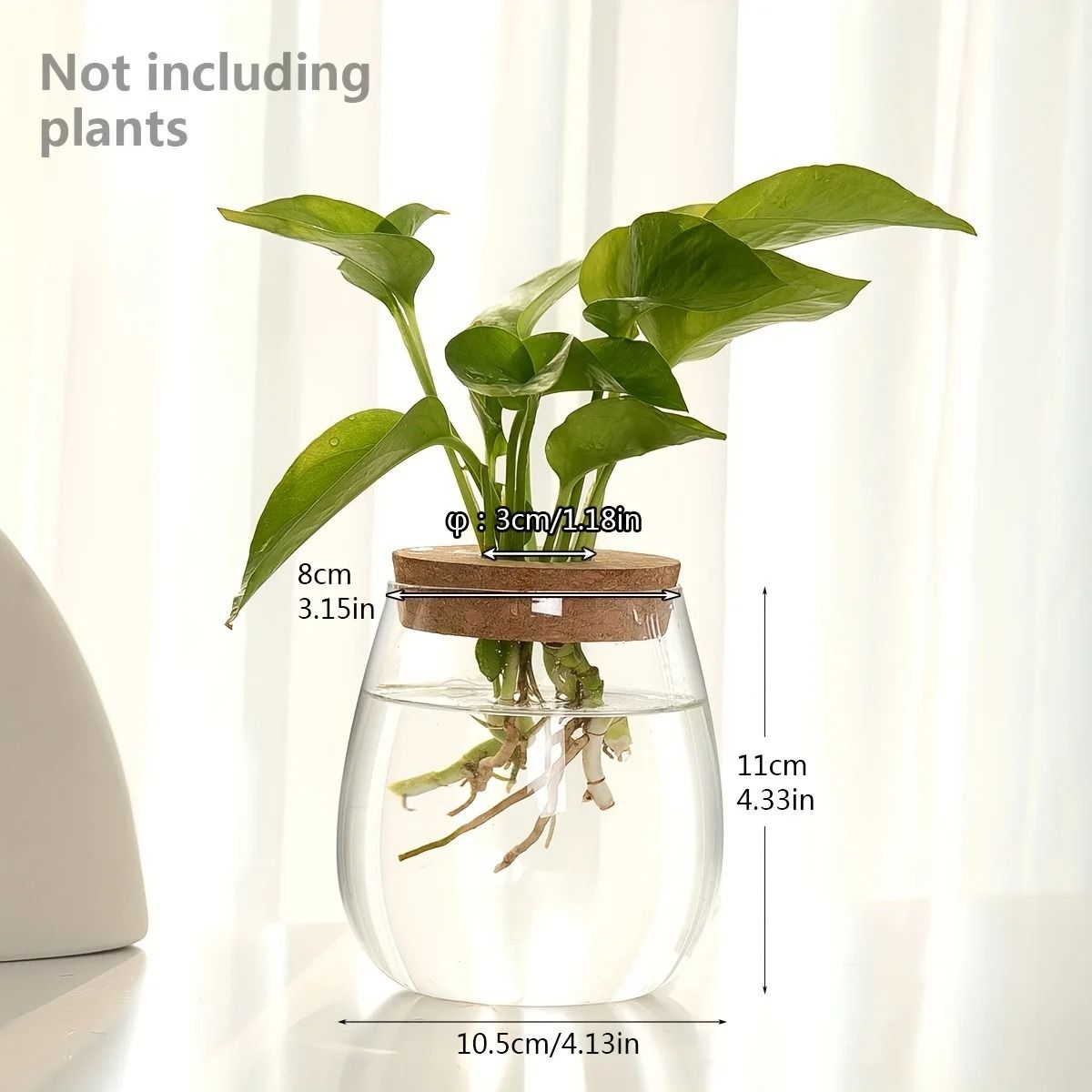 Glass Planter Propagation Station Vase Rack Tabletop Hydroponic Plants Decoration 12