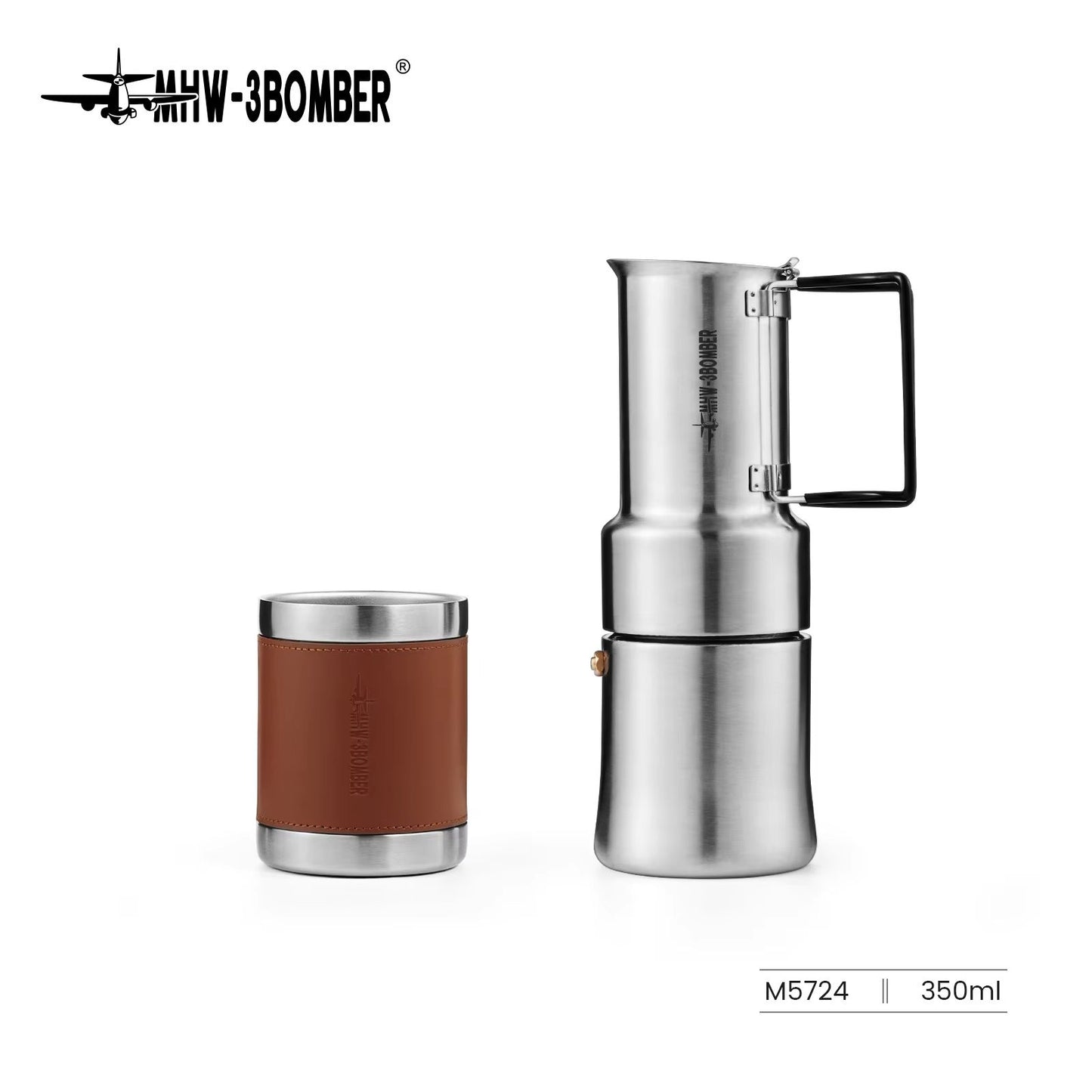 Stainless Steel Moka Pot Portable Espresso Coffee Maker With Foldable Handle 6