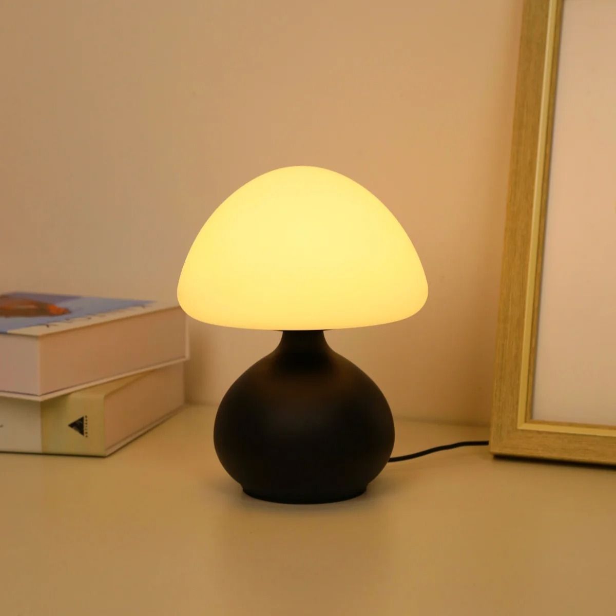 Modern Mushroom Table Lamp With Three Color Modes And Adjustable Brightness 7