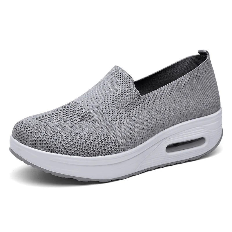 Womens Swing Shoes Mesh Loafers Flat Platform Sneakers Spring Autumn Height Increasing Wedges Comfo 11