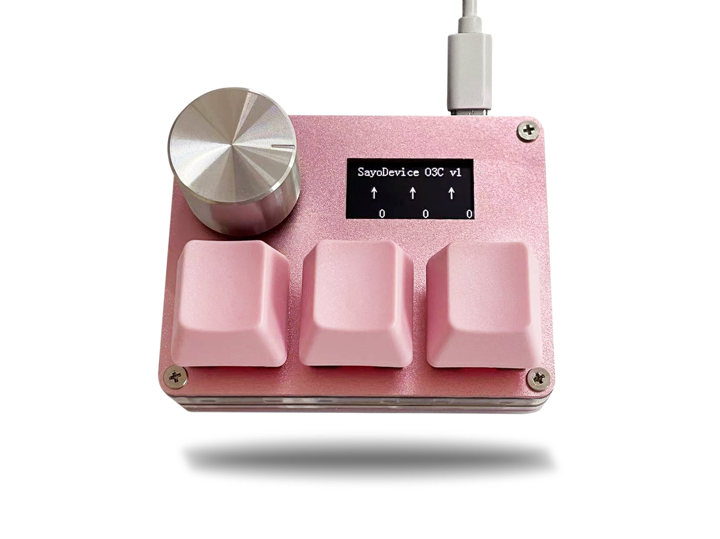 SayoDevice OSU, O3C Rapid Trigger, Magnetic Pink Switches, Hall Switches, Keyboard With Knob, Screen Copy Paste Shortcut