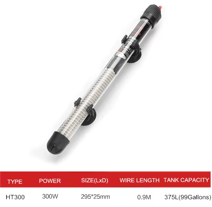 Aquarium Heater Rod Adjustable Temperature Submersible Fish Tank Water Heater 7