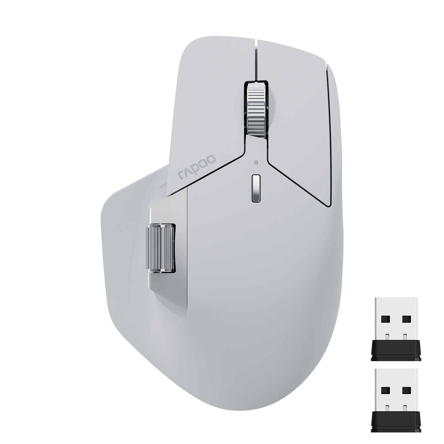Ergonomic 4000 DPI Wireless Mouse, Multi Mode Rechargeable, Bluetooth Mouse Support Up to 4 Devices