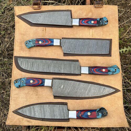 Exclusive Handmade Damascus Steel Kitchen Knife Collection 5 Pc 3