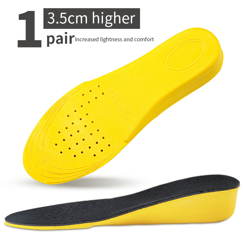 Height Increase Insoles for Men & Women, Invisible Heel Lift Shoe Sole Pads with Breathable Shock Absorption Foot Care
