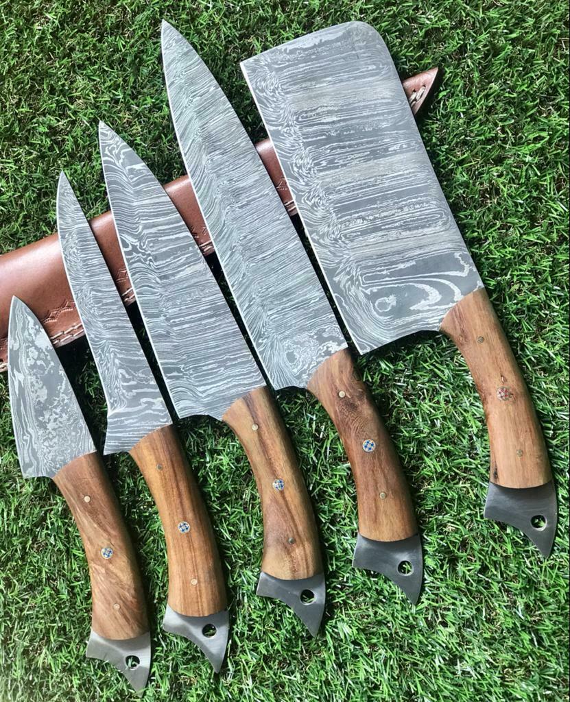 Premium Handmade Damascus Chef Knife Set 913 Inch Blades 3