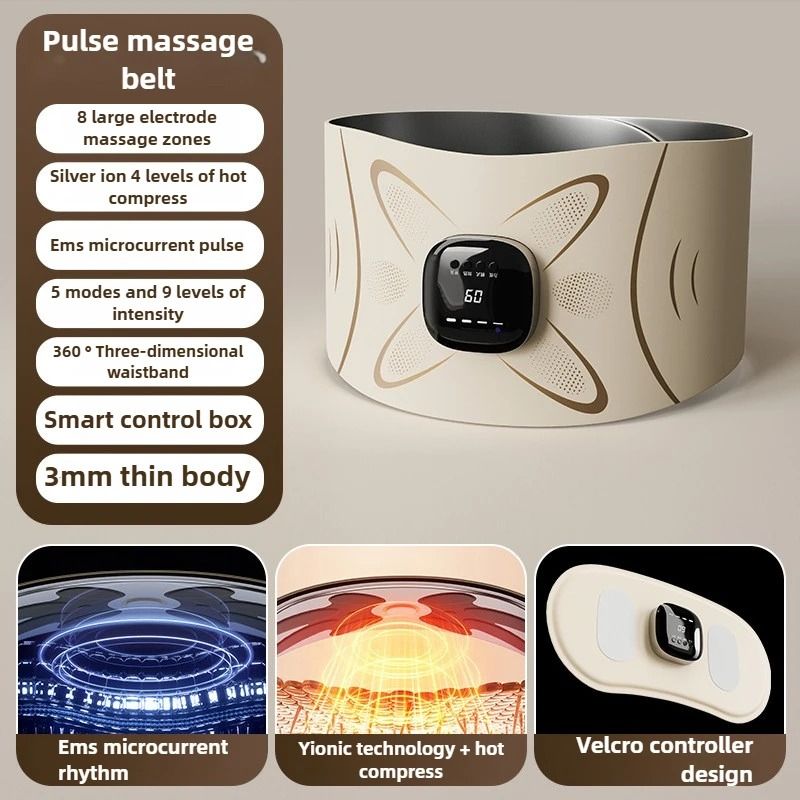 Cordless Heated EMS Massage Belt For Waist 6