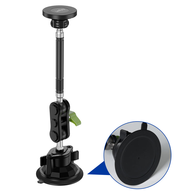Magnetic Car Phone Holder, Dashboard Phone Mount, 360 Rotating Suction Cup, Strong Sticky, Anti-Shake