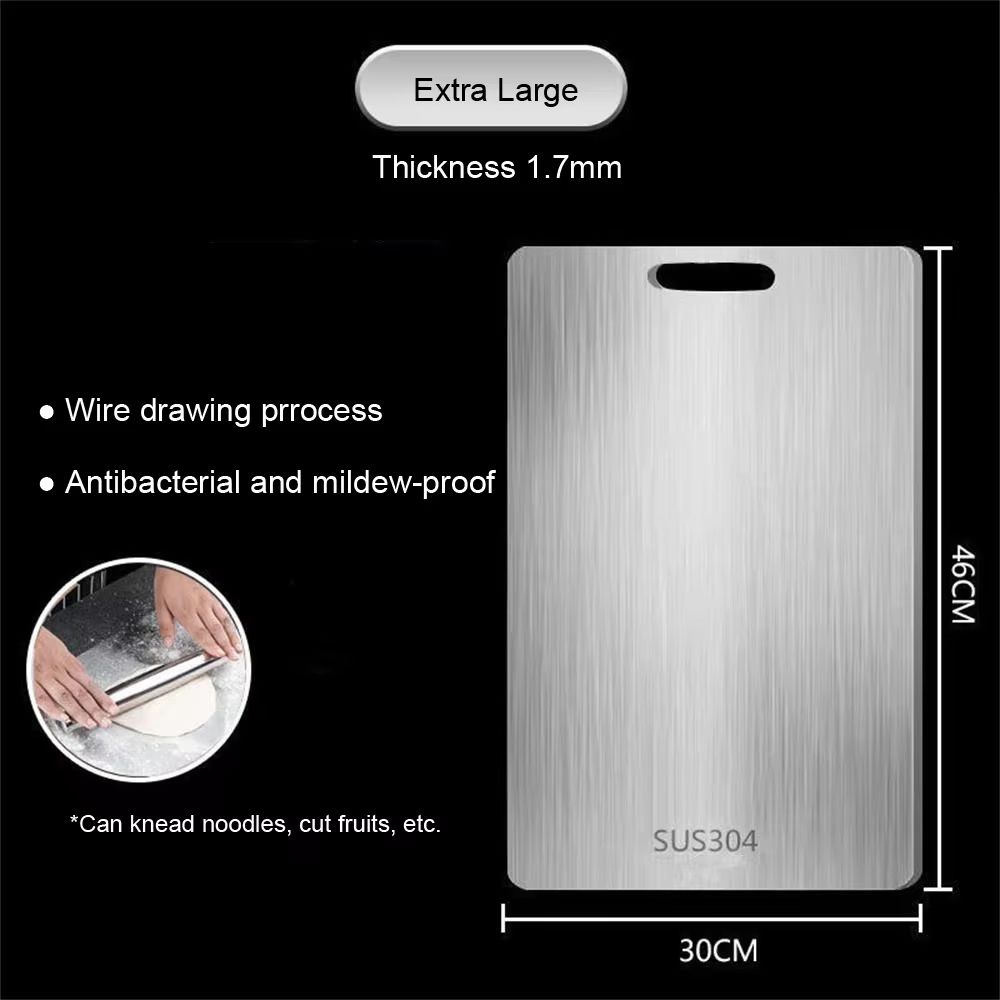 Premium 316 Stainless Steel DoubleSided Cutting Kneading Board 9