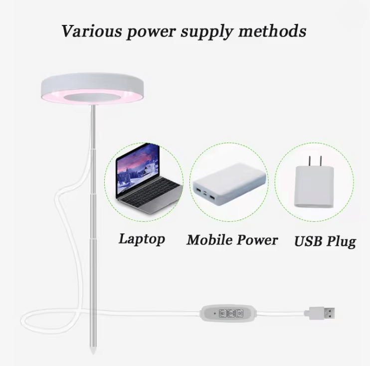 Full Spectrum Indoor LED Grow Light With Adjustable Floor Stand And Four Gear Dimming 4
