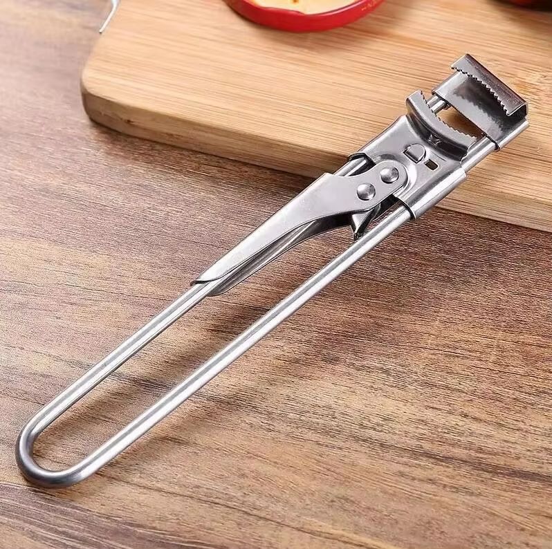 4in1 MultiFunction Can Opener Easy Grip Bottle Cap Twister And AntiSlip Handle Opener For Cans And 12