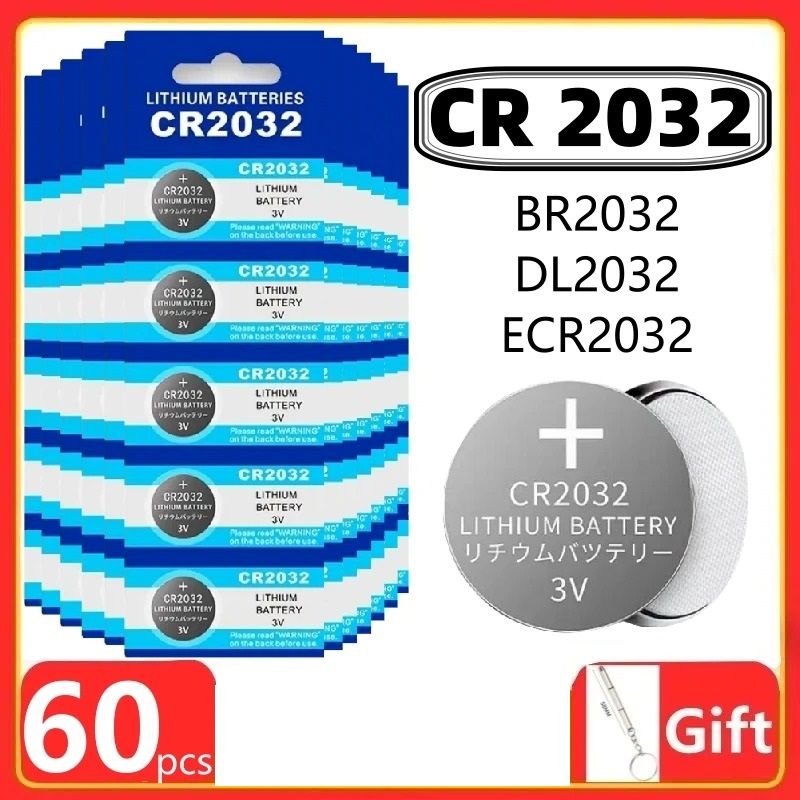 CR2032 Lithium Button Batteries 3V For Everyday Devices 12