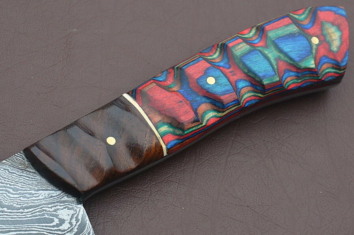 Professional Handmade Damascus Kitchen Knife 12 Inch Full Tang Chef Blade 3