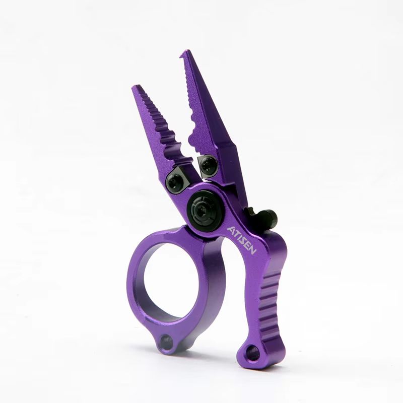 Booms Fishing X1 Aluminum Fishing Pliers SaltwaterResistant Multitool With Hook Remover And Braide 8
