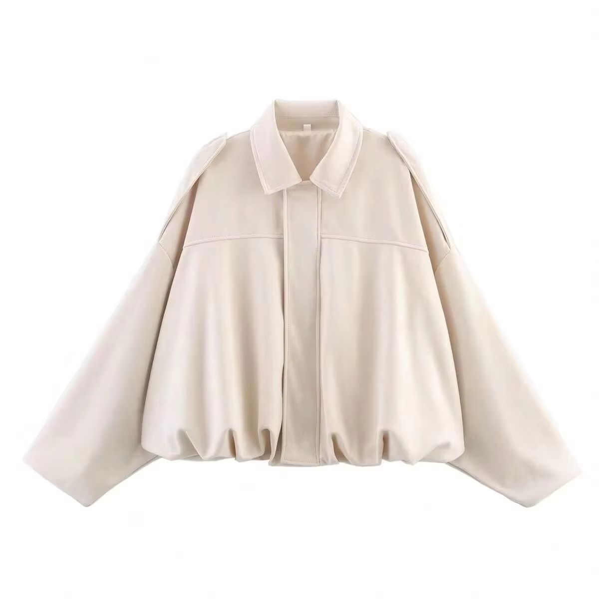 Vintage Brown Suede Bomber Jacket Women Loose Fit Casual Coat Green Lapel Zipper Motorcycle Style 2