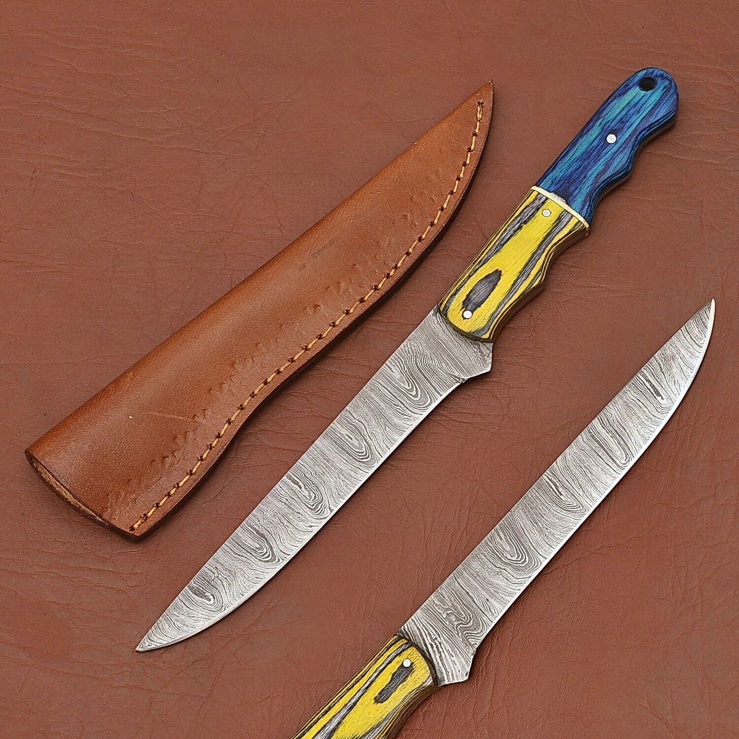 Handmade Damascus Chef Knife Crafted For Kitchen Experts 4