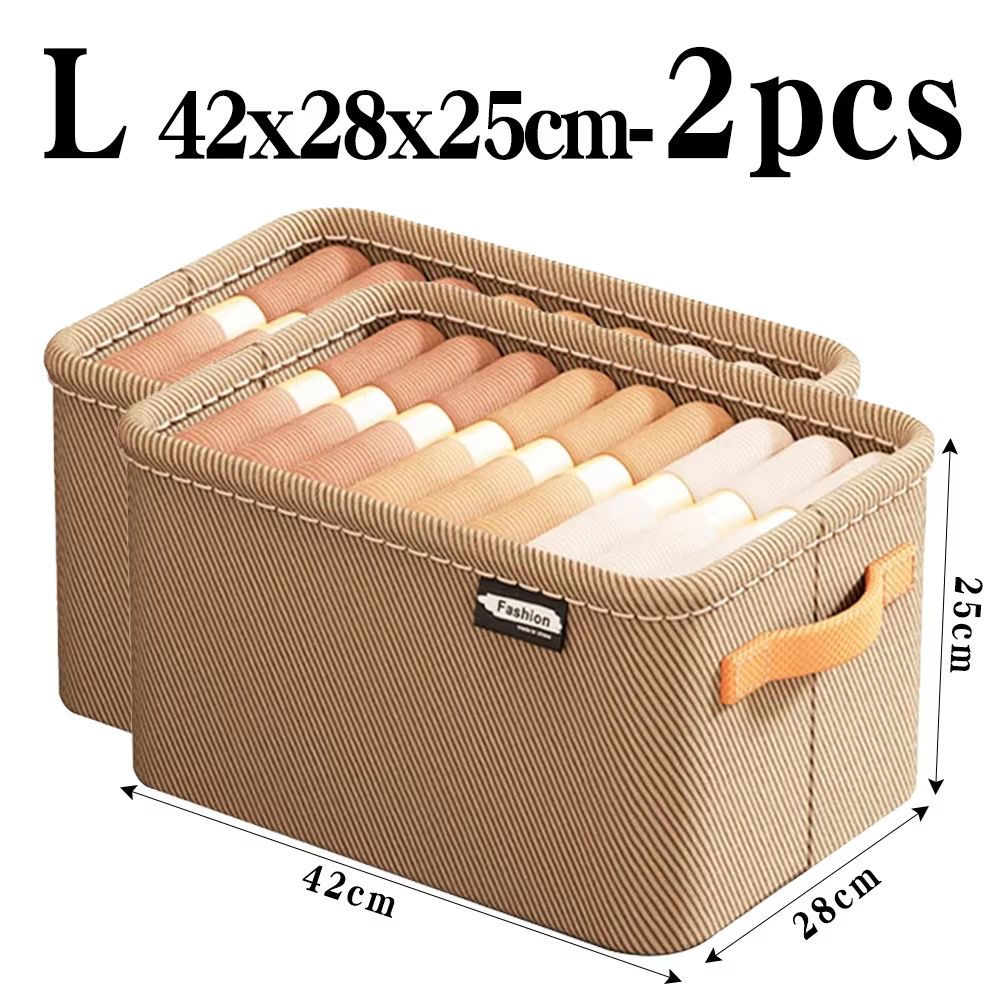 ThickFold Wardrobe Clothes Organizer Thicken Storage Box For Pants Sweaters Jeans Cabinet Drawers 17