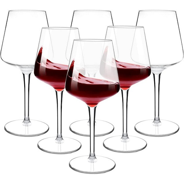 Unbreakable Tritan Plastic Wine Glasses, 2/4/6PCS Set, Floating Pool Goblets for Party, Transparent