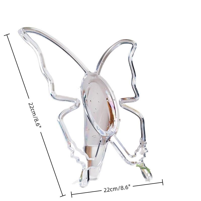 Transparent Acrylic Photo Frame, Butterfly Vase, Niche Hydroponic Flower Arrangement Decoration
