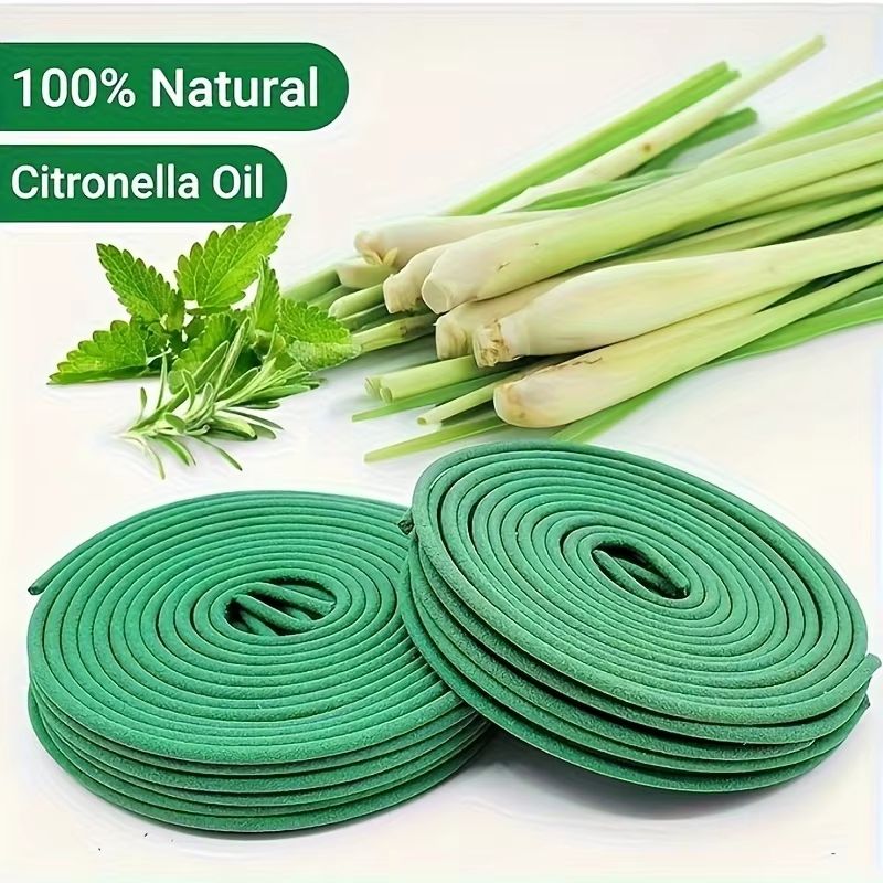 LumaLeaf 48Piece Lemongrass Scented Candle Set With Stand Natural Outdoor Candle Collection 7