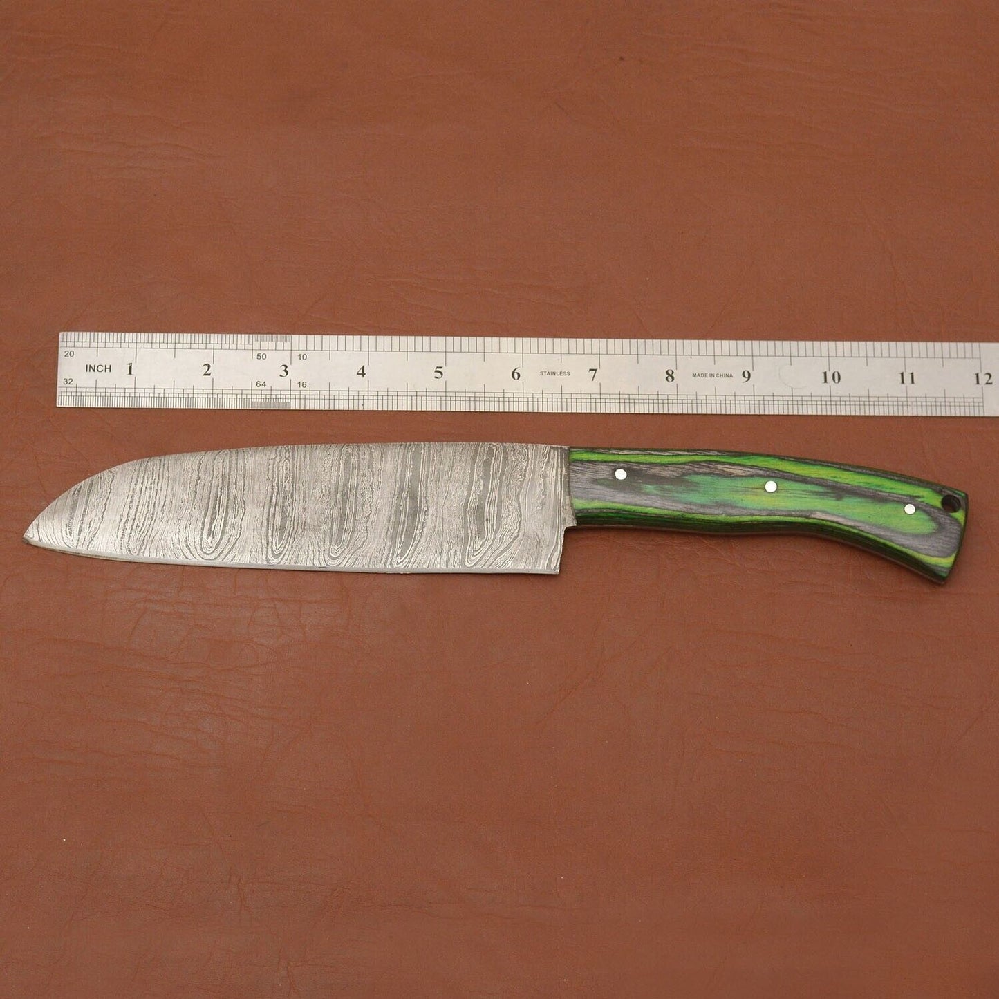 Razor Sharp Handmade Damascus Chef Knife Wood Handle Kitchen Knife Gift For Him 2