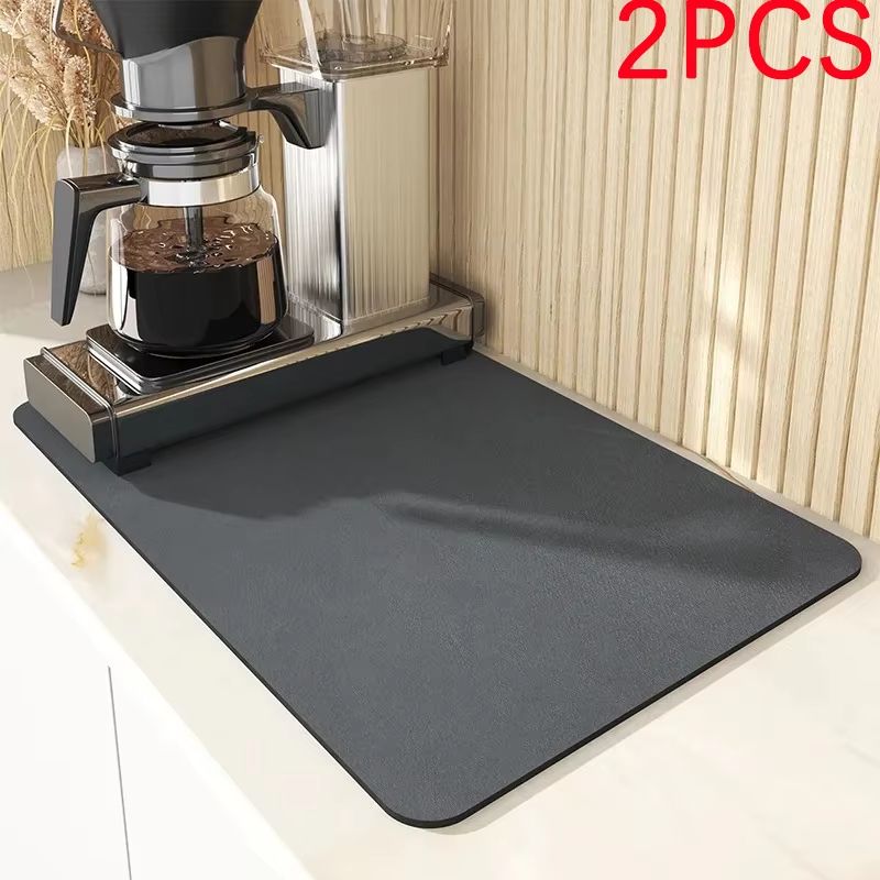 AquaDry Super Absorbent Kitchen Mat QuickDry AntiSkid Dish Drying Pad For Sink Countertop Bathroo 21