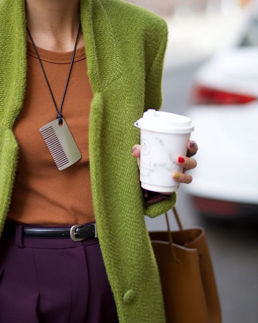 Fashionable Green Woolen Coat for Women, Chic Collar, Single Button Jacket, Solid Color Highstreet Outerwear, Autum