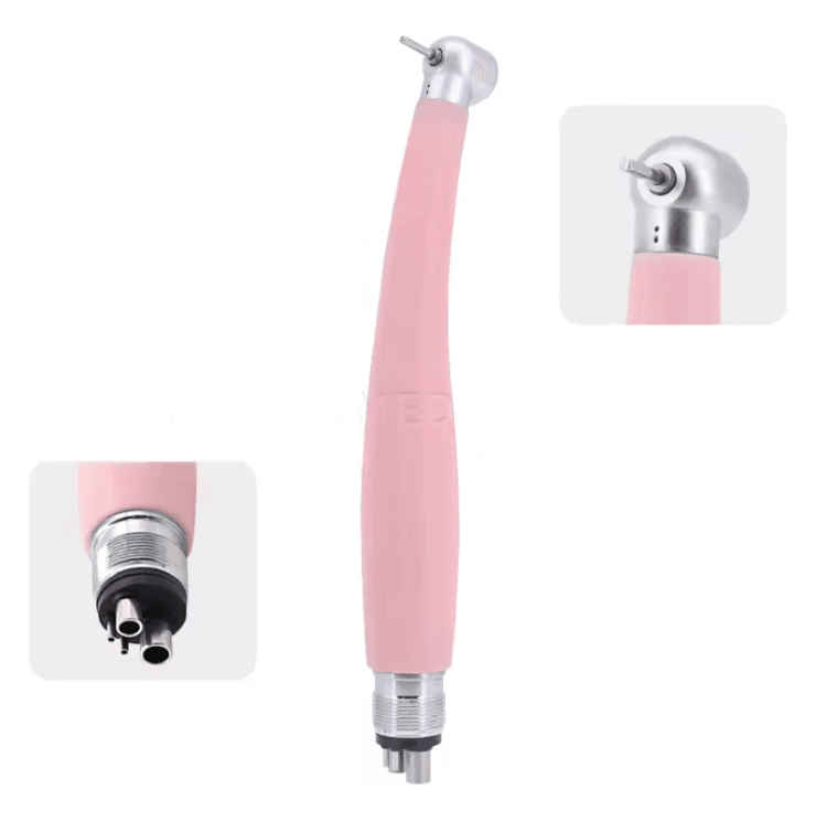 AeroLite Pink LED Dental High Speed Handpiece With Ceramic Bearings 6