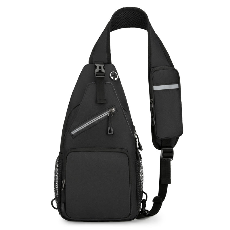 Portable Shoulder Bag, Men's Adjustable Crossbody Bag, Outdoor Sports Chest Bag, Ideal for Camping and Travel