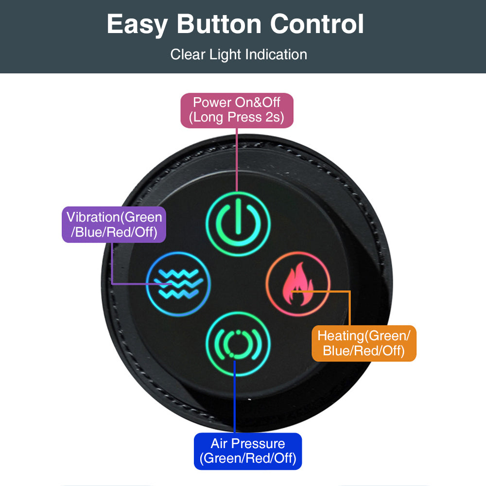 Smart Air Pressure Foot Massager Hot Compress Therapy Electric Ankle Brace Support Multifunctional 5