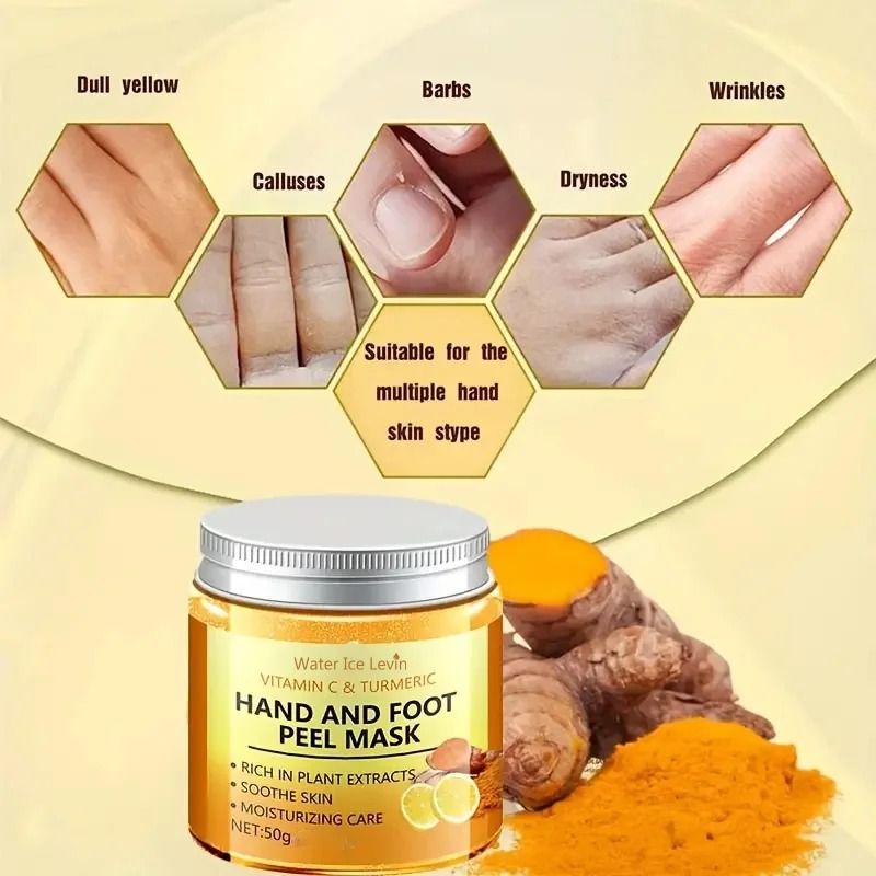 Vitamin C And Turmeric Hand Wax Mask For Hands And Feet 5