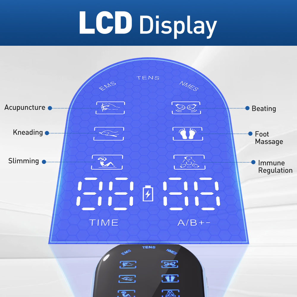 18 Modes Electronic Body Massage Machine EMS Muscle Stimulator 30 Levels Slimming Acupuncture Knead 3