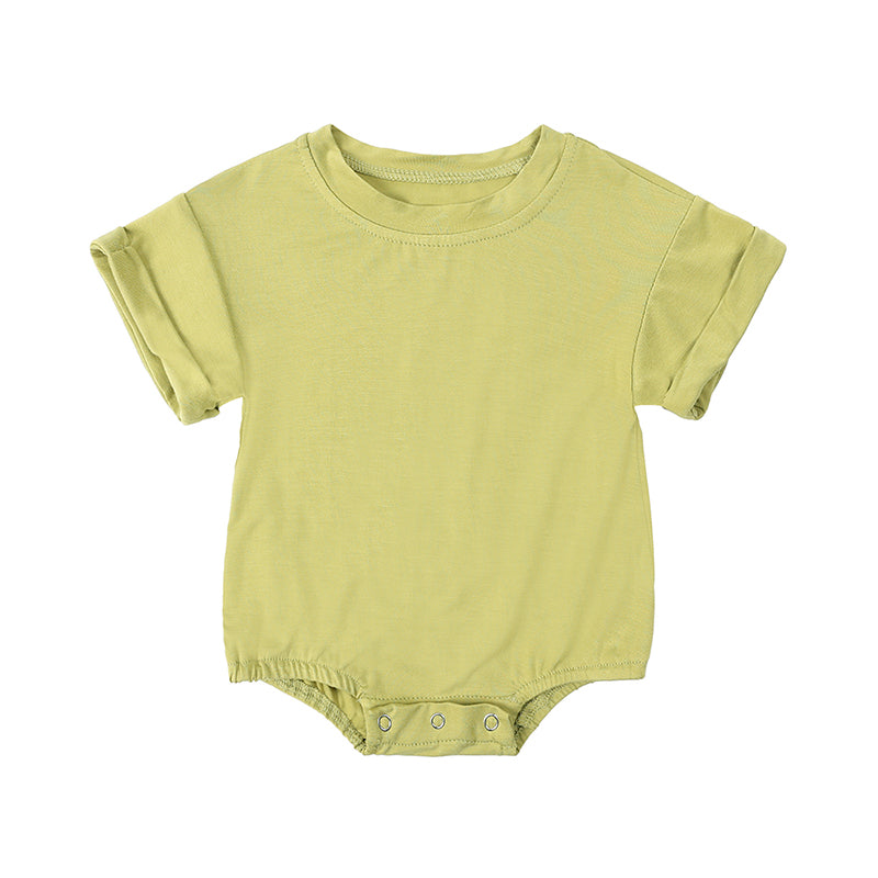 Baby Romper Bamboo Fiber Jumpsuit Casual Newborn Clothes For Boys And Girls Short Sleeve Bodysuit 14