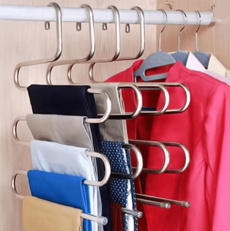 SmartSpace 5 Layer Multifunctional Clothes Hanger Organizer Rack 3