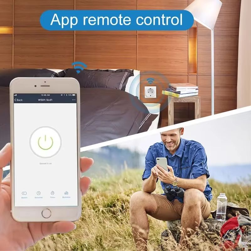 Tuya Smart WiFi Plug With Power Monitoring 16A20A Smart Socket For Google Assistant Alexa 5
