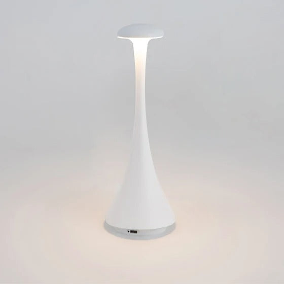 Rechargeable Mushroom Table Lamp, Wireless Touch Control, USB C Desk Lamp, Creative Atmosphere Light