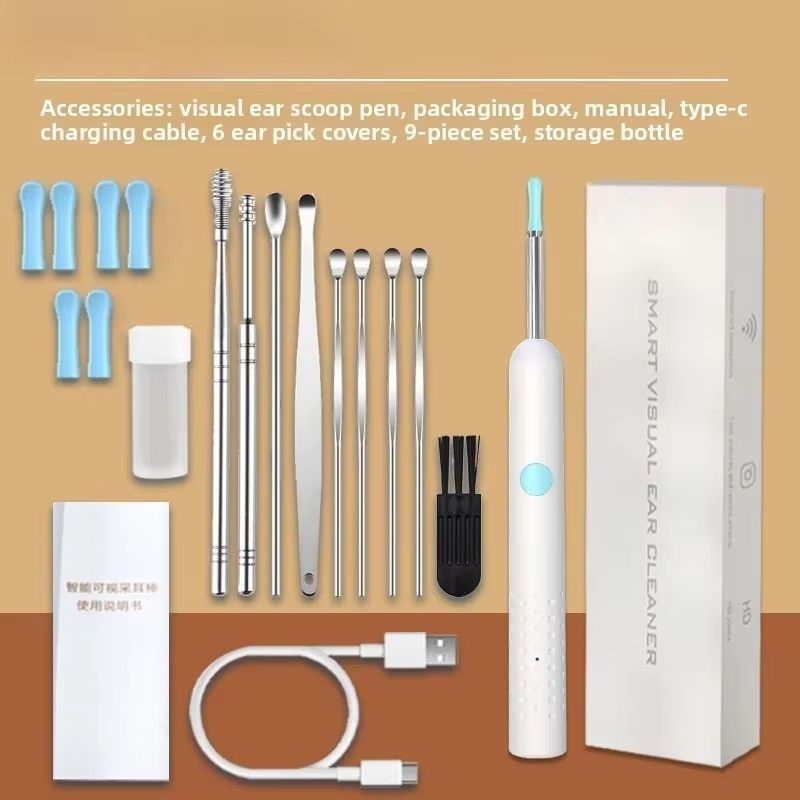Smart Visual Ear Sticks Otoscope Mini Camera Ear Wax Removal Health Care Tool 17