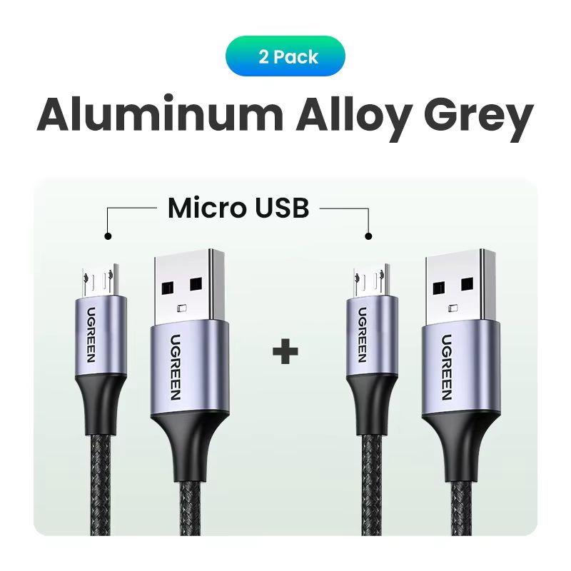 Ugreen Fast Charging Micro USB USBC Nylon Cable 2A Durable Data Charger 11